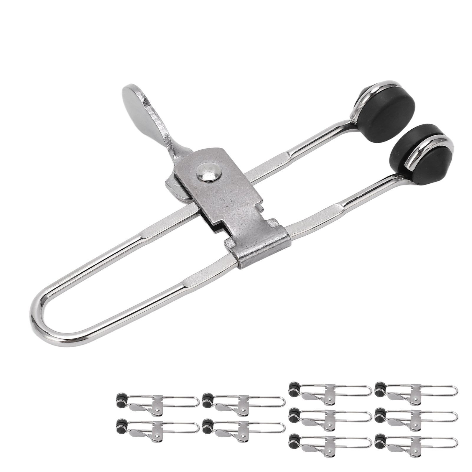 10PCS Lever Action Grid Clamp Multifunctional Stainless Steel Rust Proof Tile Mounting Clips