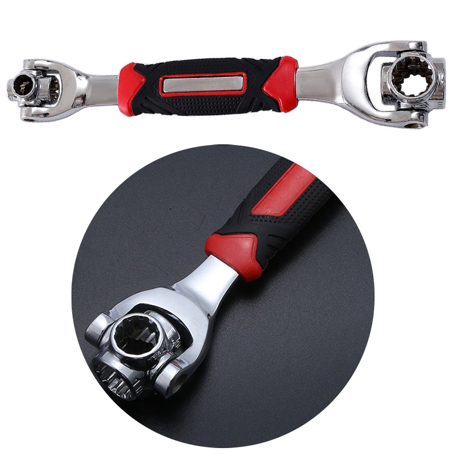 48 in 1 Socket Wrench 360° Rotating Head Multifunctional Socket Wrench Spanner for Maintenance