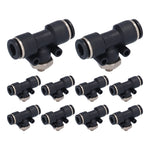 10pcs Pneumatic Tube Fitting Durable PVC External Thread Connection Accessories for Automation Equipment04-01C