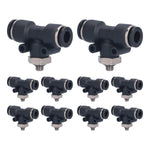 10pcs Pneumatic Tube Fitting Durable PVC External Thread Connection Accessories for Automation Equipment04-01C