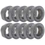10Pcs Turning Insert Carbide Round Blade Lathe Cutter Milling CNC Cutting Tool Set Kit(RPMT08T2MOE-JS )