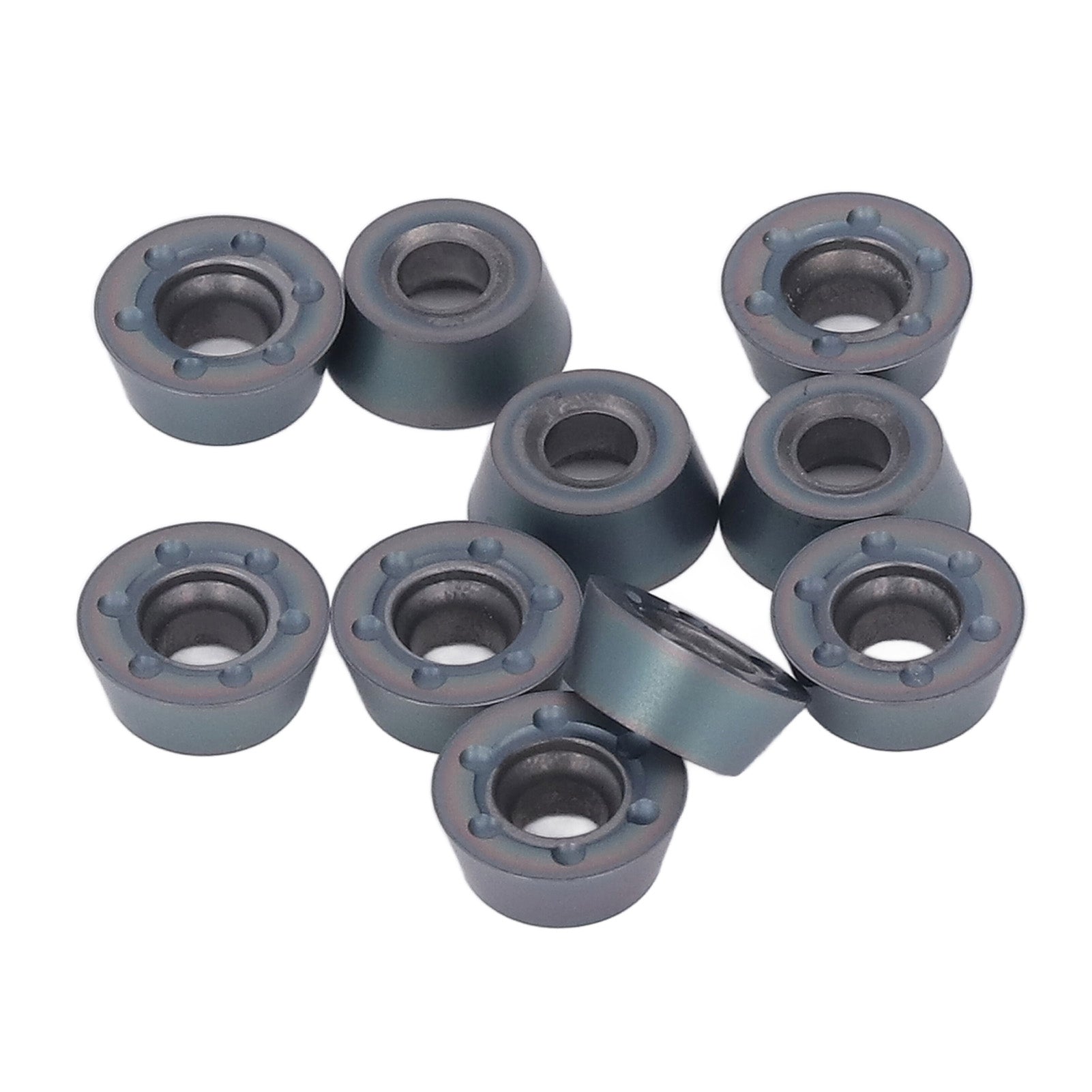 10 Pcs Lathe Carbide Blade Round Wood Turning Cutter High Precise Wear Proof CNC Milling Insert