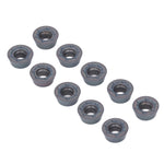 10 Pcs Lathe Carbide Blade Round Wood Turning Cutter High Precise Wear Proof CNC Milling Insert