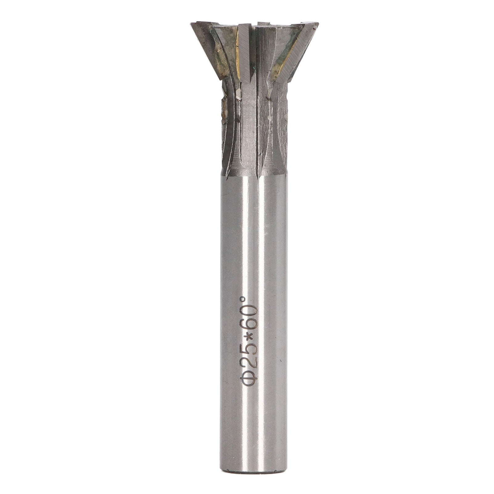 Milling Cutter Cemented Carbide 25mm Diameter 6 Flutes Dovetail Straight Shank for Lathe