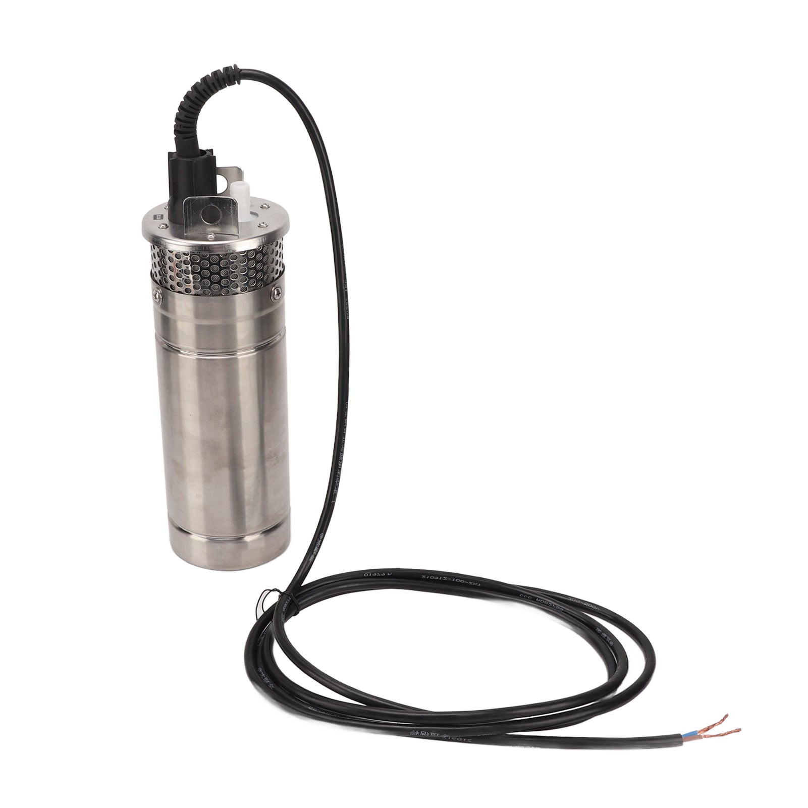 Submersible Deep Well Pump High Flow Solar Energy Stainless Steel Body Red Copper Coil Water Pump 1/2in 120W DC12V 10A