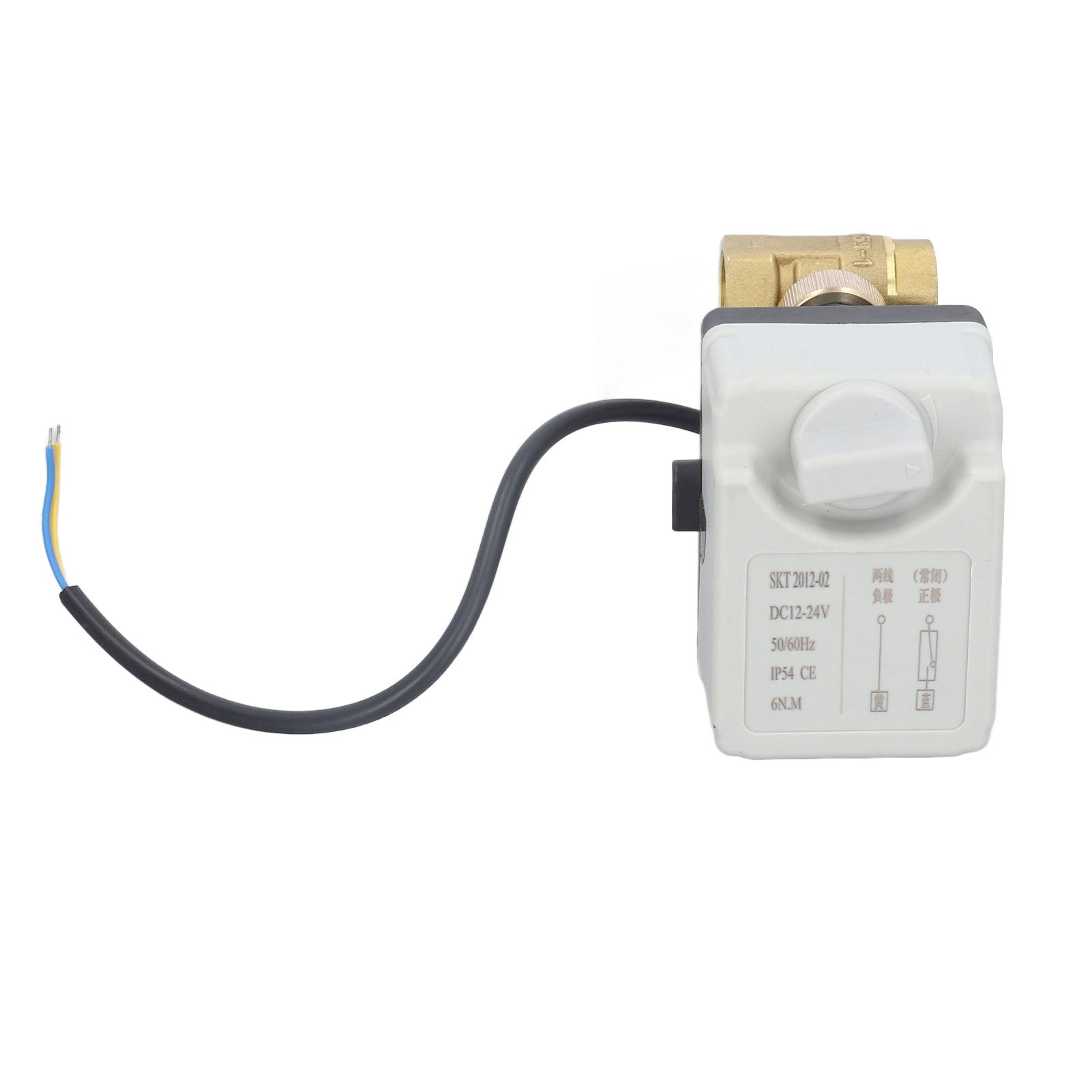 Motorized Ball Valve Manual Automatic 2 Wire 2 Way Normally Closed DN15 Electric Ball Valve DC12‑24V