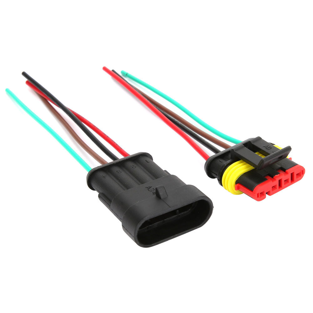 2 Sets 4/5/6 Pin Car Waterproof Electrical Connector Plug with Wire Cable4P