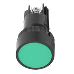 10PCs Plastic XB2 Flat Head Reset Control Button Switch 22mm  for Switching CircuitGreen EA131