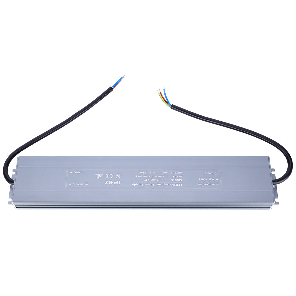 Ultra Thin Waterproof Power Supply HRUW-250W-24V 170-240VAC Industrial Accessory (50 / 60HZ)