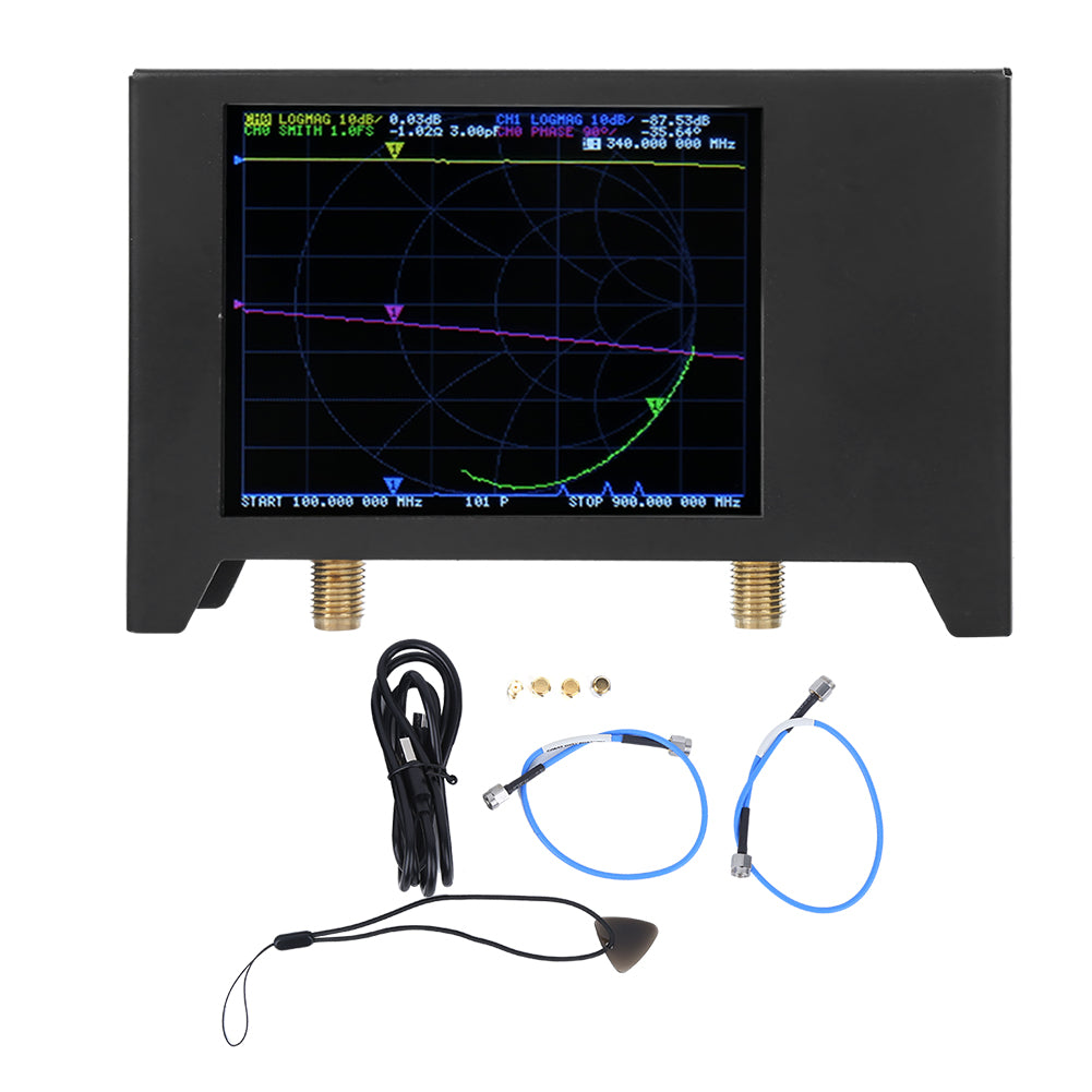 50KHz‑3GHZ Antenna Analyzer 2.8in Screen with Shell Network Analysising Tool SAA2 NanoVNA V2