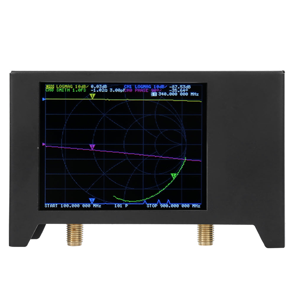50KHz‑3GHZ Antenna Analyzer 2.8in Screen with Shell Network Analysising Tool SAA2 NanoVNA V2