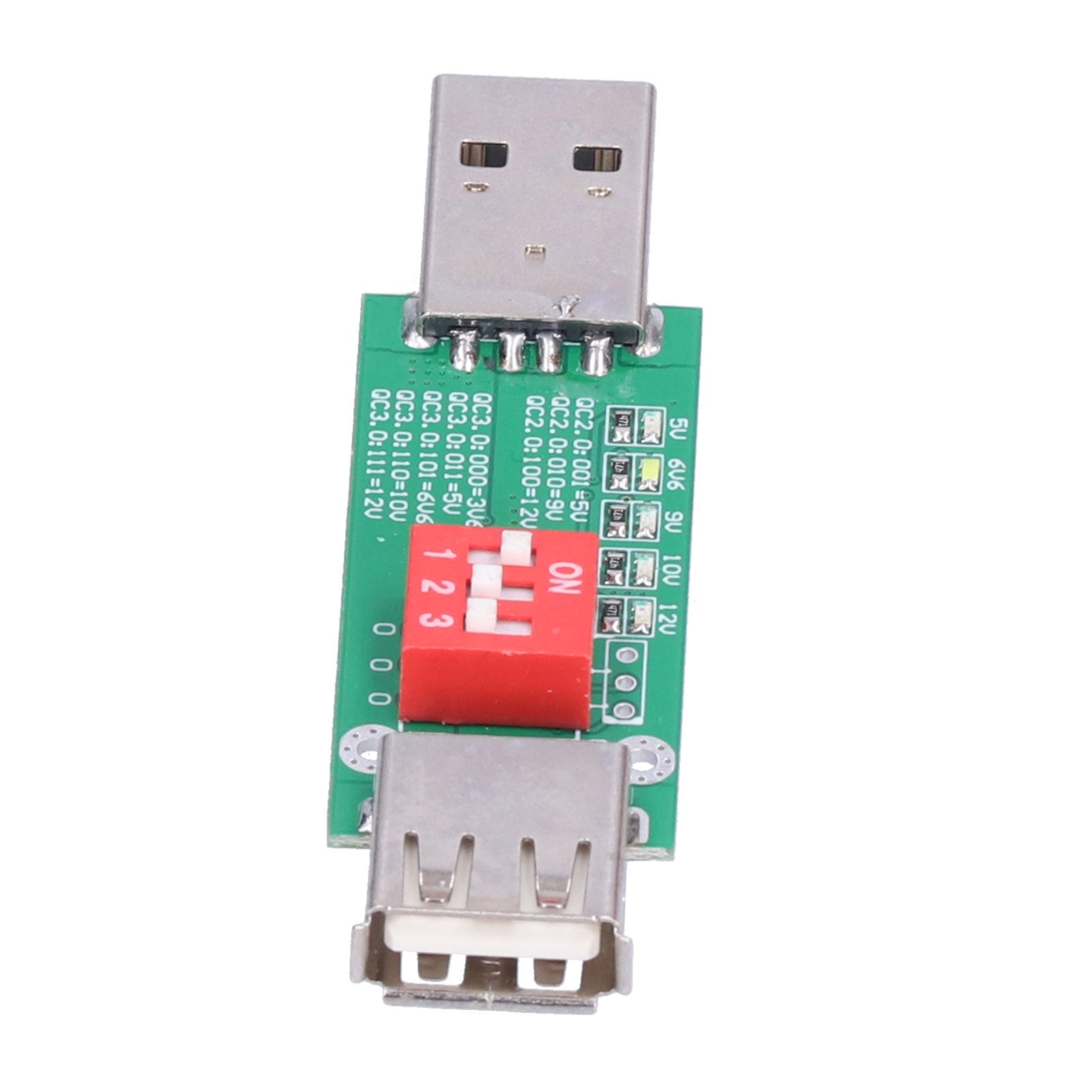 Test Board QC2.0 / QC3.0 Fast Charge Adapter Mobile Power Detection Module with Dial Switch