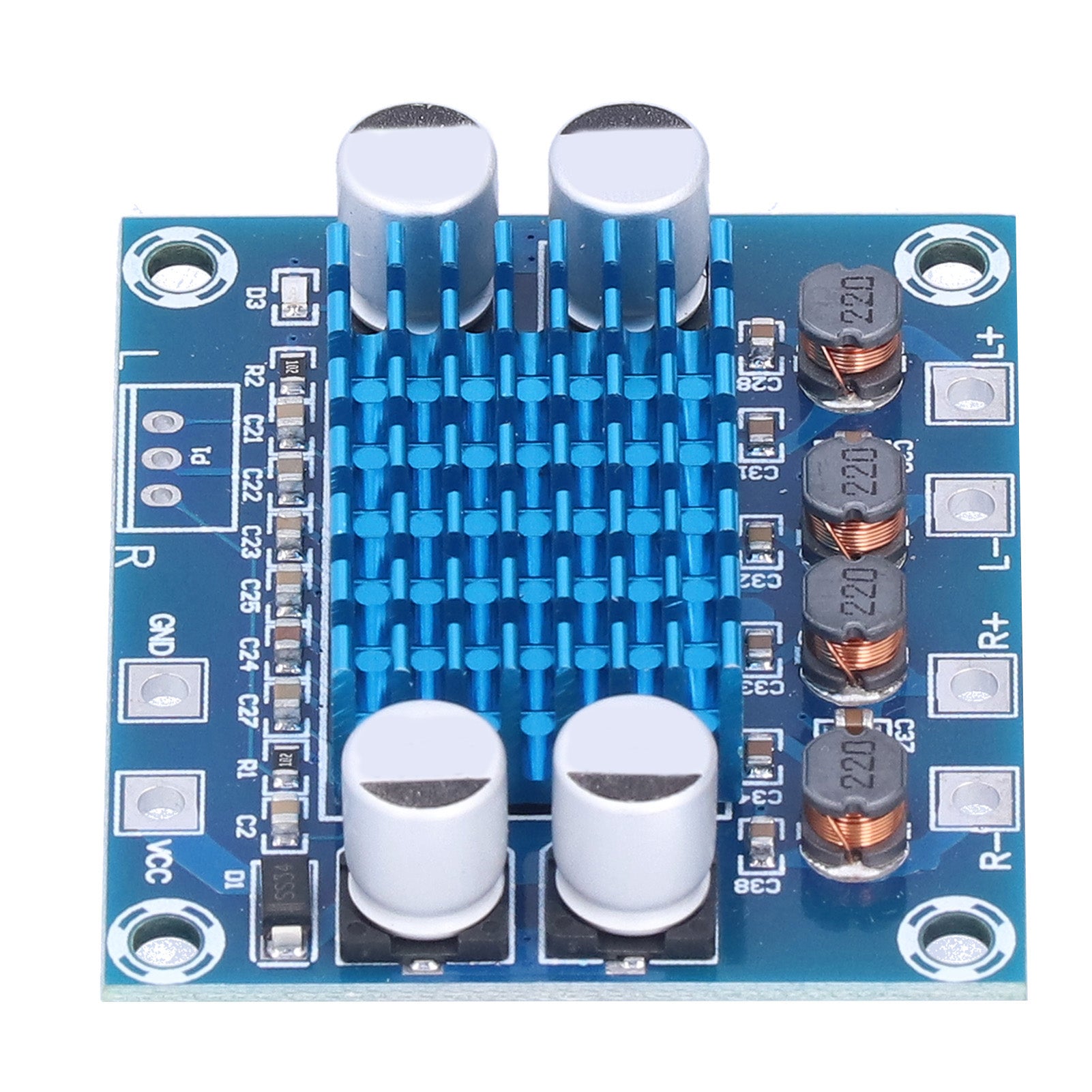 Digital Amplifier Board Digital Dual Channel Audio Power Amplifier Board 30W DC8‑26V