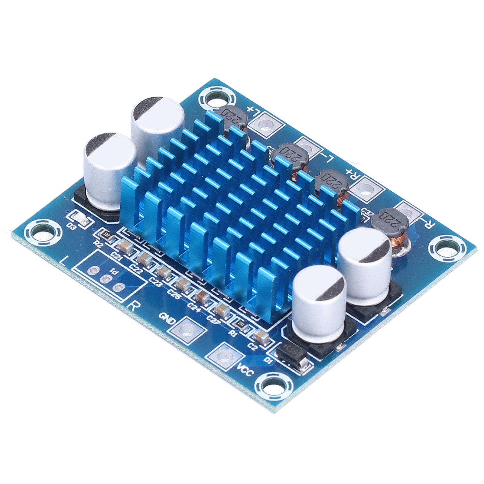 Digital Amplifier Board Digital Dual Channel Audio Power Amplifier Board 30W DC8‑26V