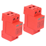 2Pcs SPD Protective Devices DC Photovoltaic Arrester 2P 40KA FXD1‑PV40