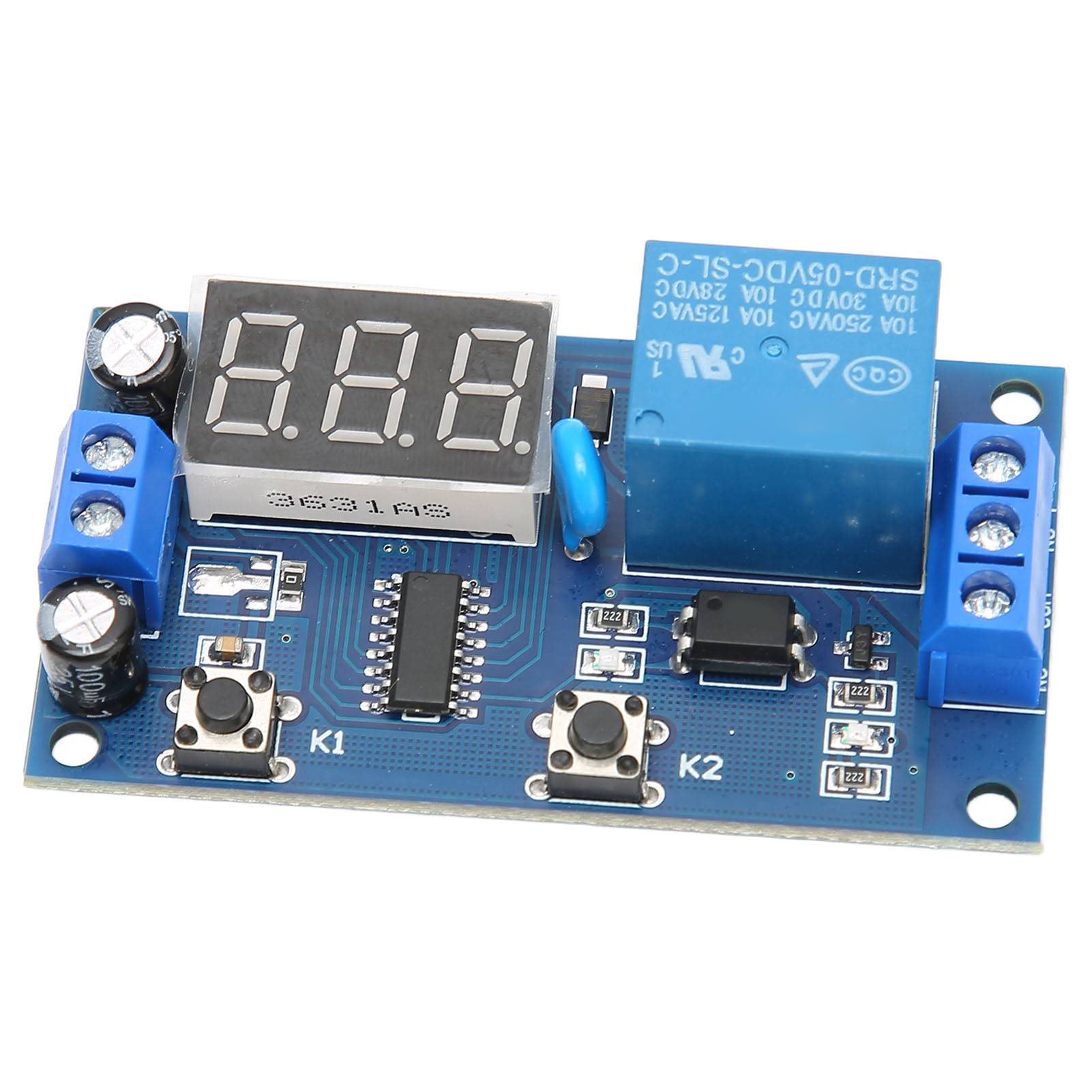 Trigger Delay Time Module Switch Control Relay Cycle Timer with Digital LED Display DC 5V