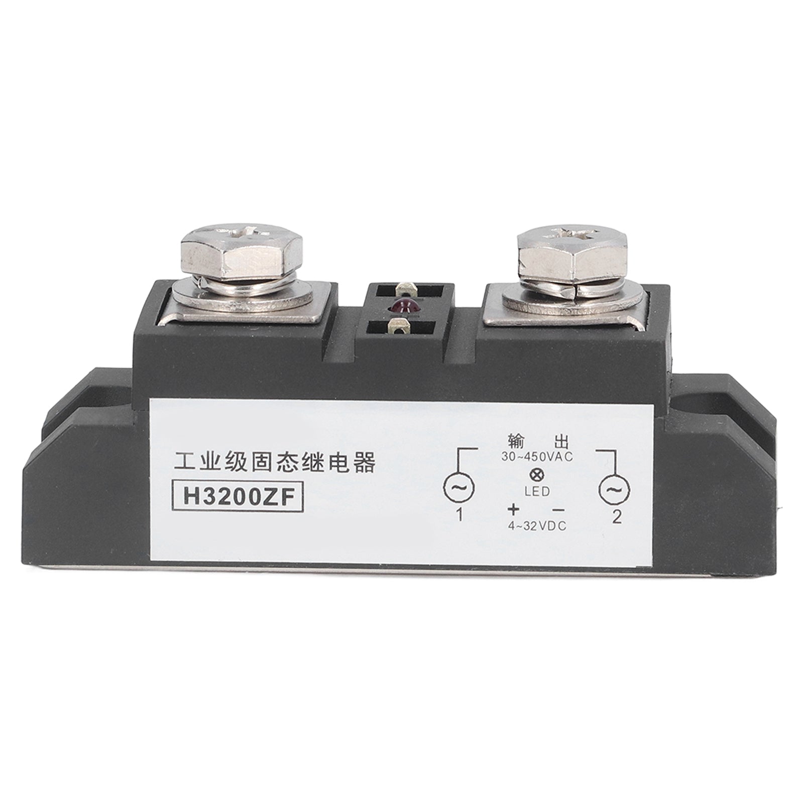 200A Industrial Solid State Relay 4 to 32VDC Input 30 to 450VAC Output 2500V Insulation Withstand Voltage Industrial SSR