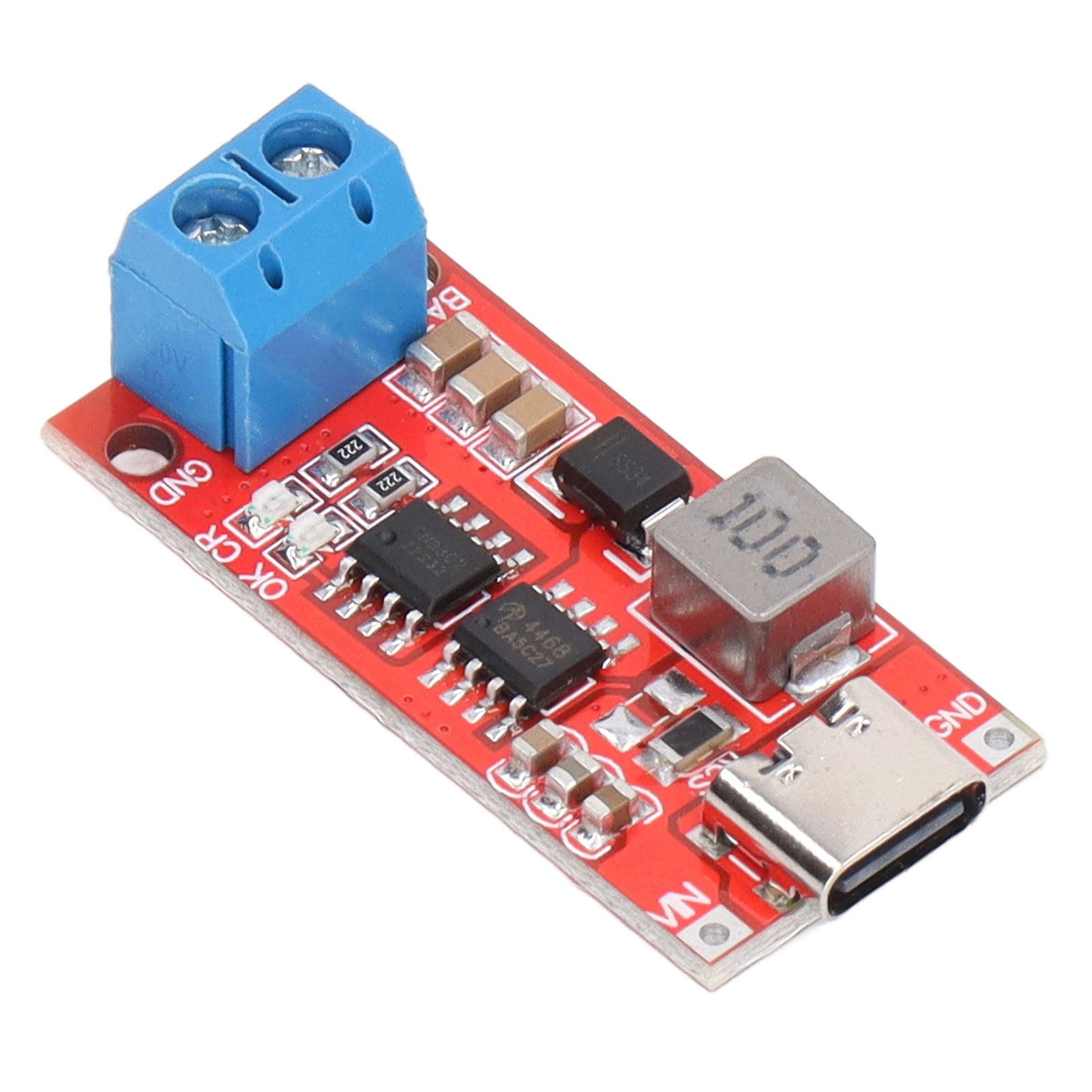 Battery Charger Module 4S Li Ion Batteries Charging Board Step Up Boost Type C to 16.8V Red 2A Input 0.56A Charge