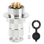 Aviation Plug Socket Compact Size Stable Performance Plugging Unplugging Resistance AC DC