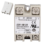 Single Phase Solid State Relay Low Noise No Spark Relay Module for Power Control Application SSR 100DA