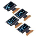 4Pcs 0.96in Organic Light Emitting Diode LCD Display 30PIN 128x64 Resolution Clear Displaying Screen Blue Displaying