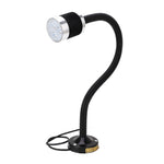 Round Magnetic Base Gooseneck Light Industrial LED CNC Machine Tool Lathe Work Lamp AC220V 3W