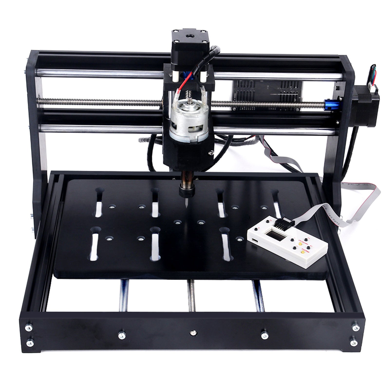 CNC Engraver Machine Mini Desktop 3 Axes GRBL Control DIY Marking with Spindle Motor ER11 3020 US Plug 100‑240V