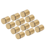 12Pcs Standoff Screws Stainless Steel Wall Mount Advertising Holder Nail Fixing Pin 25x30mm