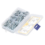 110Pcs Self Drilling Screw Hex Washer Head M4.2 6 Sizes Fastener Assortment Set Kit