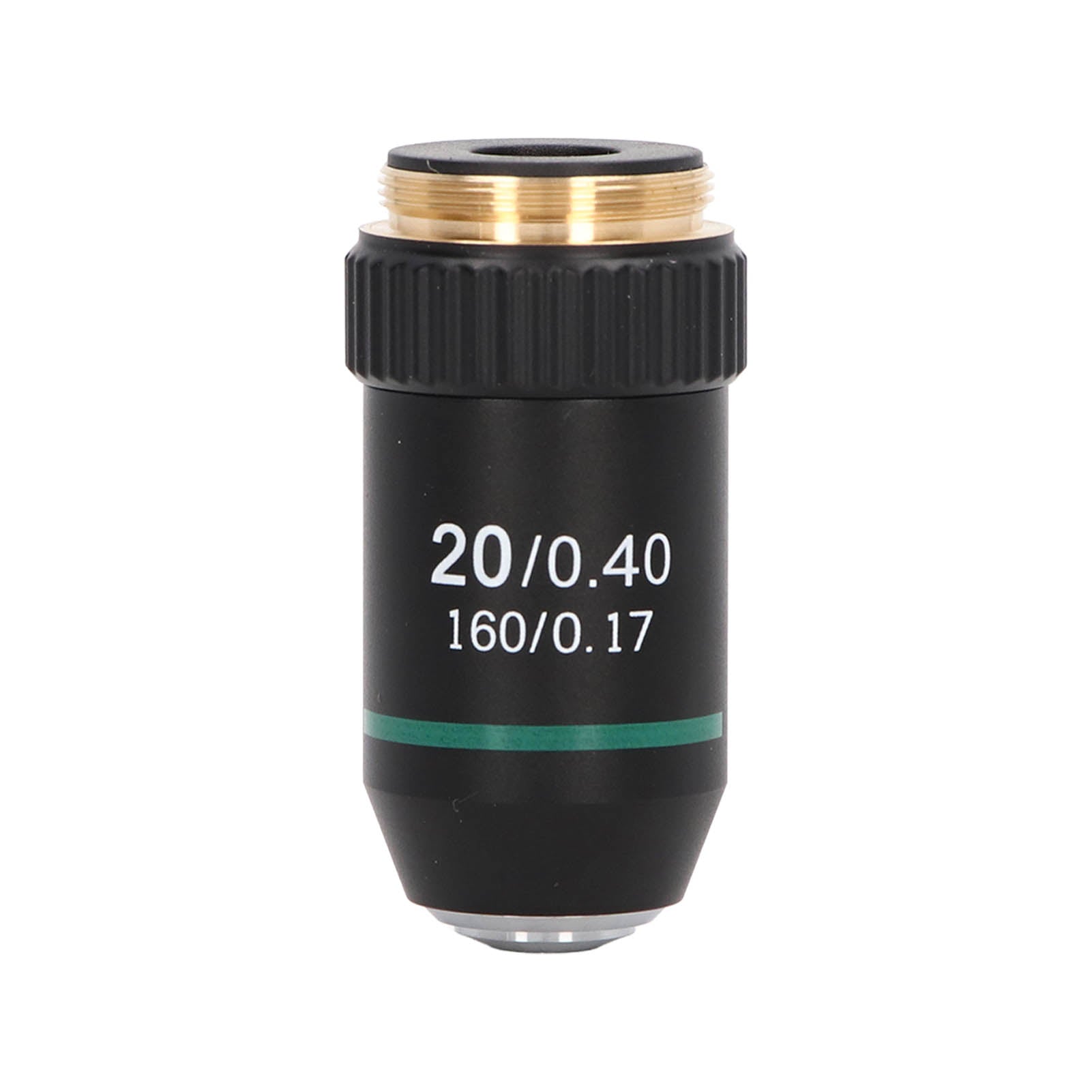 Achromatic Objective Brass Chrome Plated 20X Microscope Objective Lens Interface 20.2mm