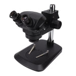 Black Binocular Stereo Microscope Set with Light Source Eyepiece 10X Binocular Microscope Kit 100‑240V UK Plug