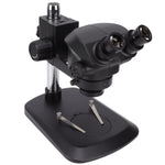 Black Binocular Stereo Microscope Set with Light Source Eyepiece 10X Binocular Microscope Kit 100‑240V UK Plug