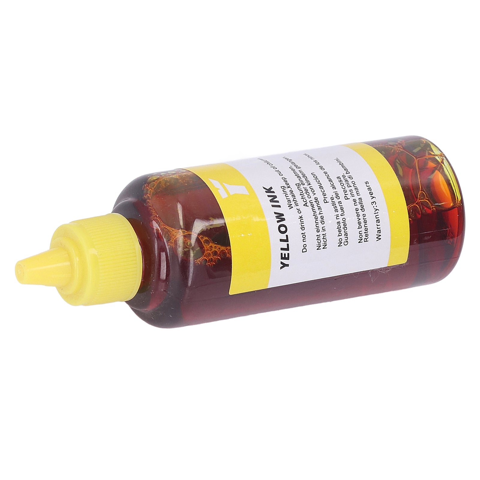 100ML Capacity Printing Ink Bottled High Purity Refill Ink Replacement for HP Printer Yellow