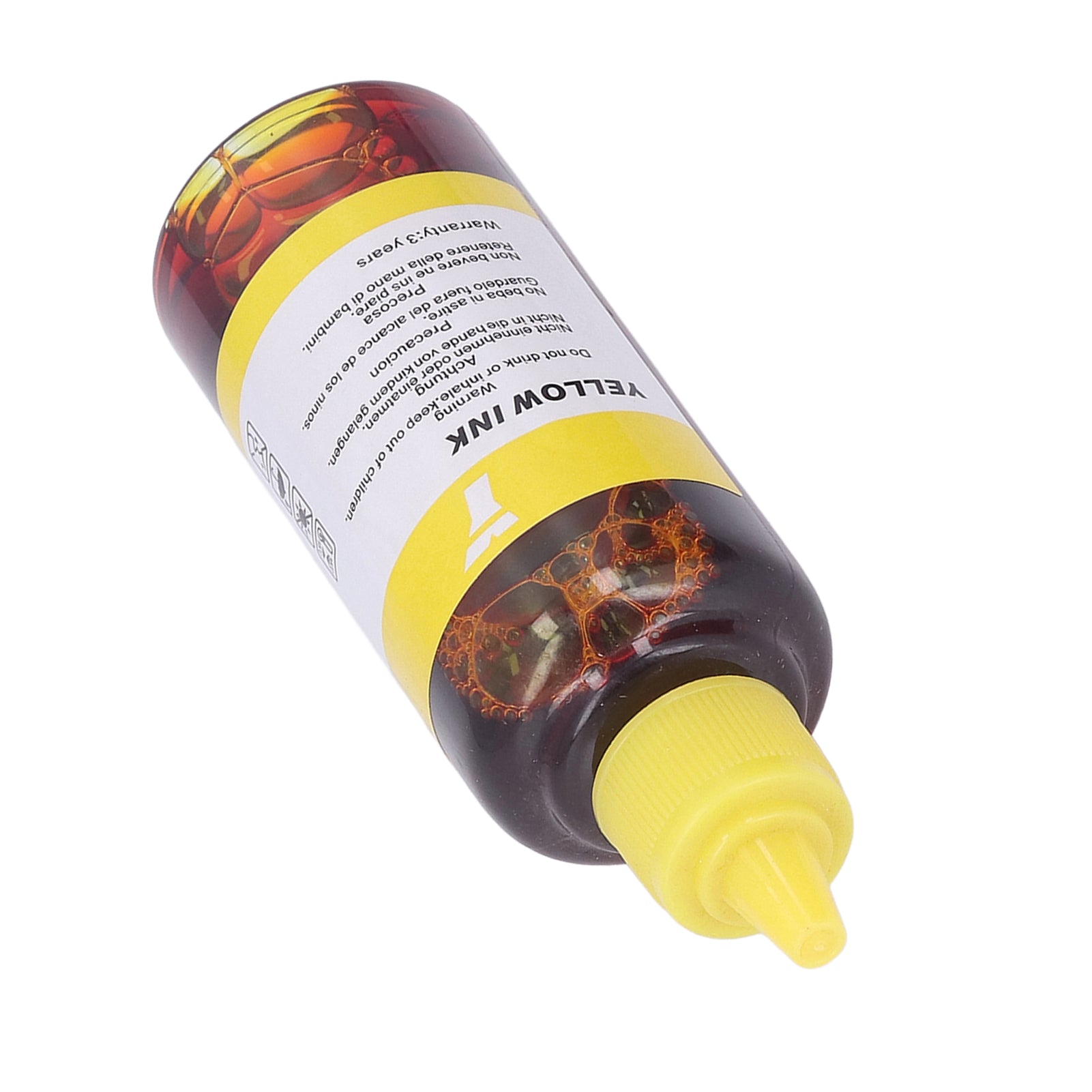 100ML Capacity Printing Ink Bottled High Purity Refill Ink Replacement for HP Printer Yellow