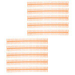 10Pcs Binding Spines Spirals Coils Combs 30 Holes Plastic Strip for Loose Leaf 1/2in Diameter Orange