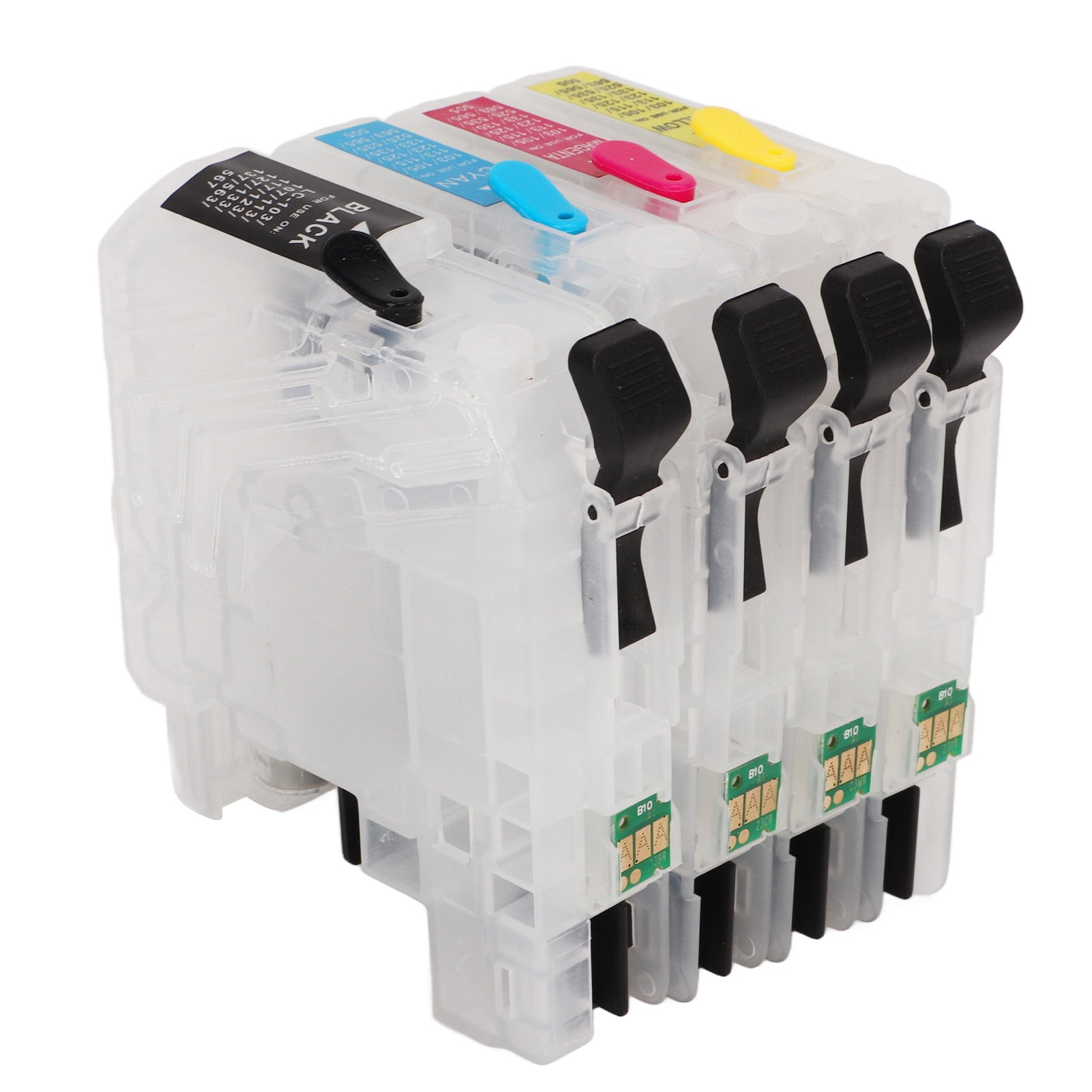 Ink Cartridges Compatible Refill Replacement With Permanent Chip 4 Colors for Inkjet Printer LC211