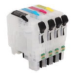 Ink Cartridges Compatible Refill Replacement With Permanent Chip 4 Colors for Inkjet Printer LC663