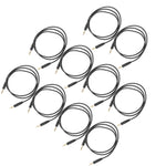 10 Set Banana Plug Test Leads Male to Male Gold Nickel Plated Brass Welding J.70003 4mm Black