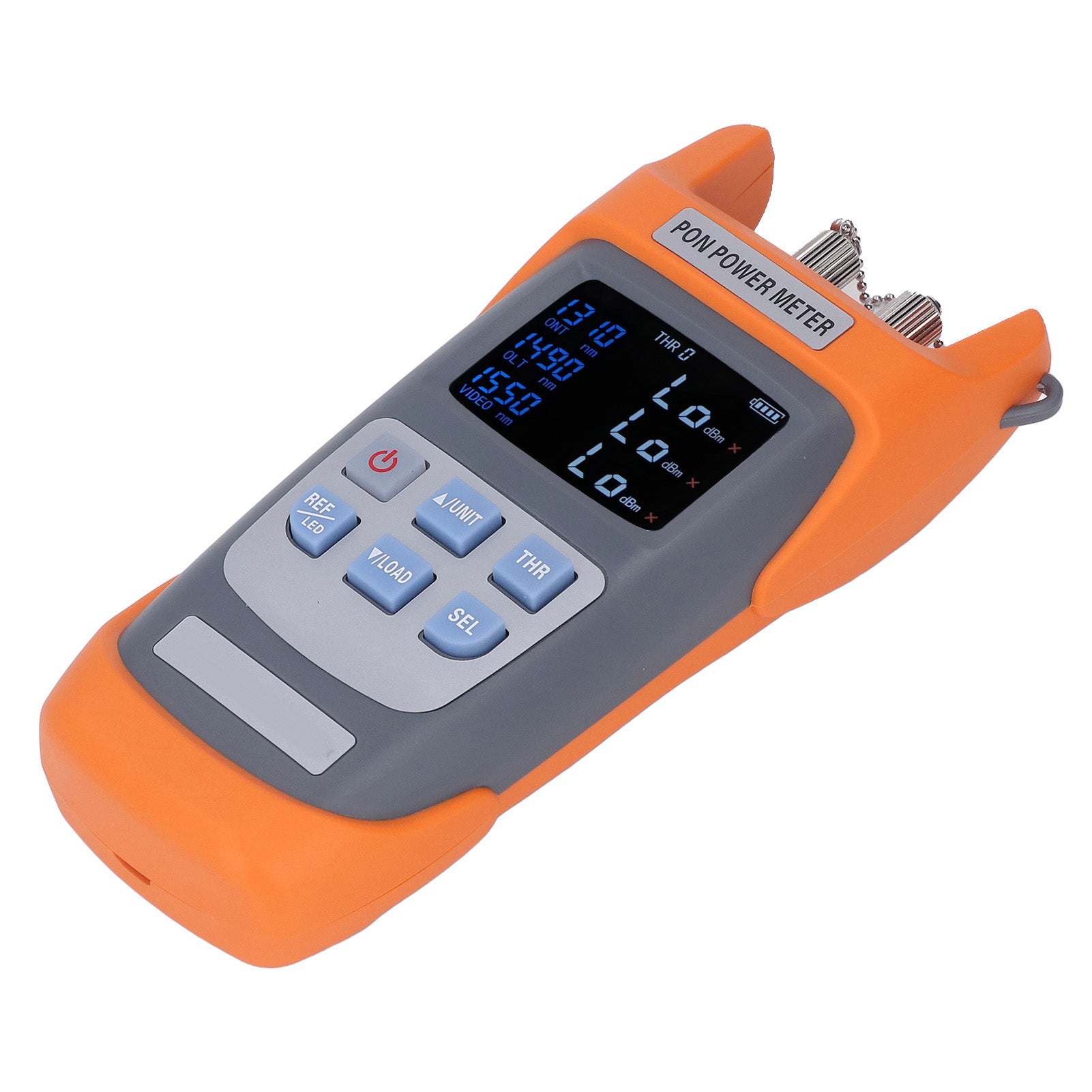 Handheld PON Optical Power Meter Automatic Calibration Threshold Setting ABS USB Port PON Net Tester