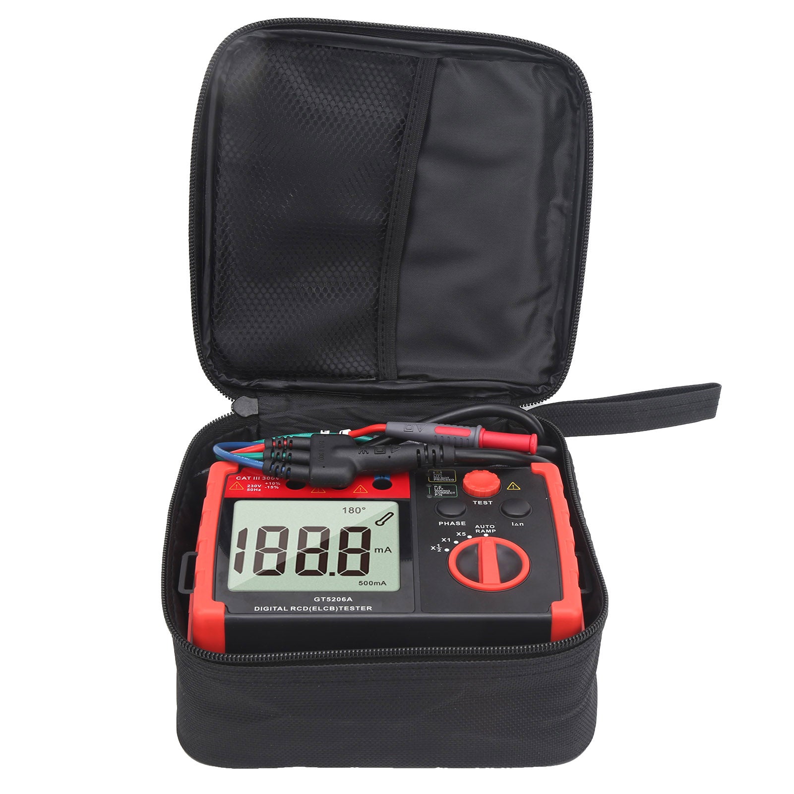 GT5206A Digital RCD (ELCB) Tester Leakage Protection Switch Detector Testing InstrumentAU Plug 220V