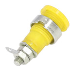50Pcs Banana Socket 4mm Good Performance Durable Material Widely Used Electrical Test AccessoriesYellow