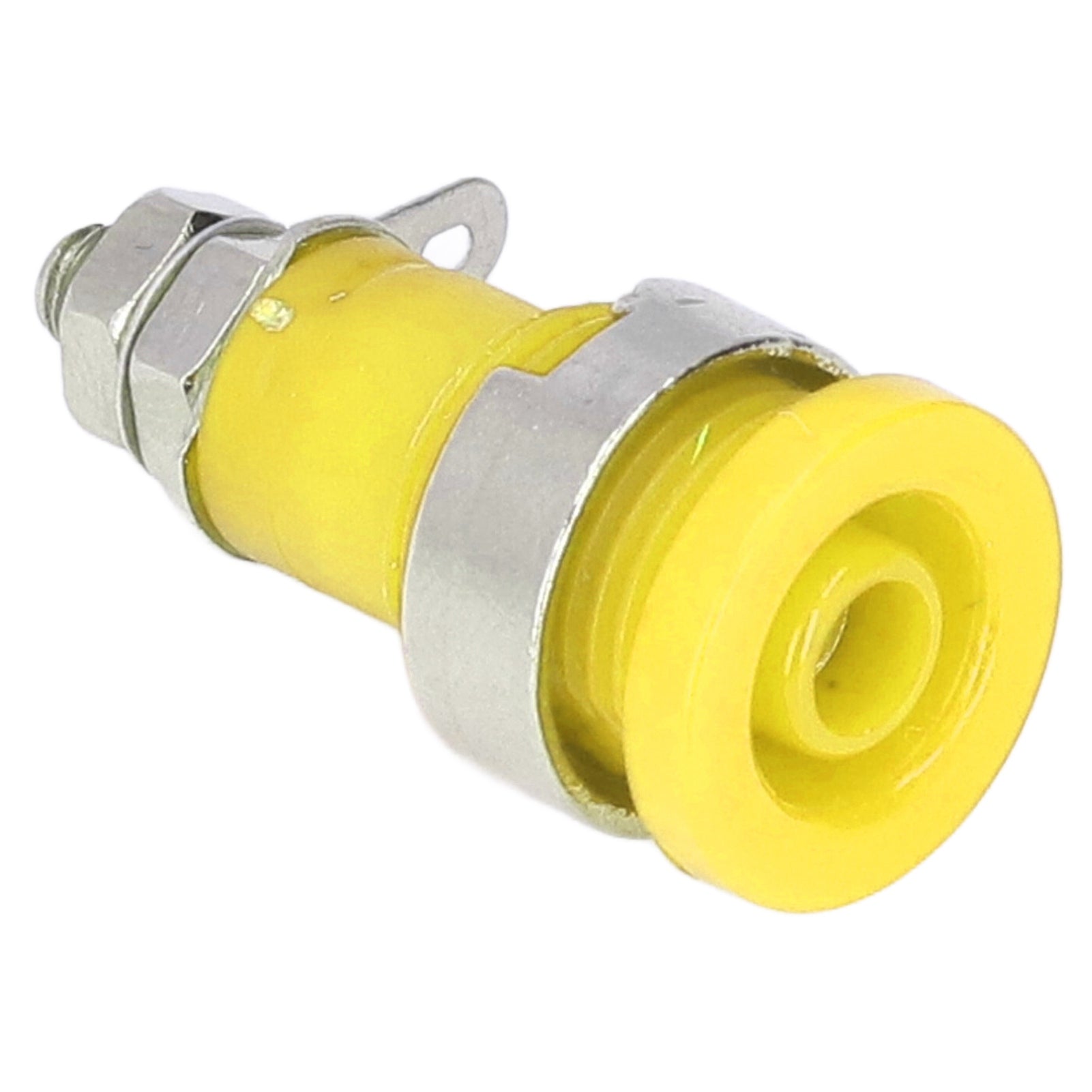 50Pcs Banana Socket 4mm Good Performance Durable Material Widely Used Electrical Test AccessoriesYellow