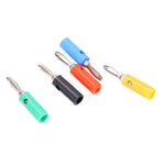 10 Sets 4mm Banana Connector Professional Nickel Plated Brass Banana Plug for Electronic Instrument