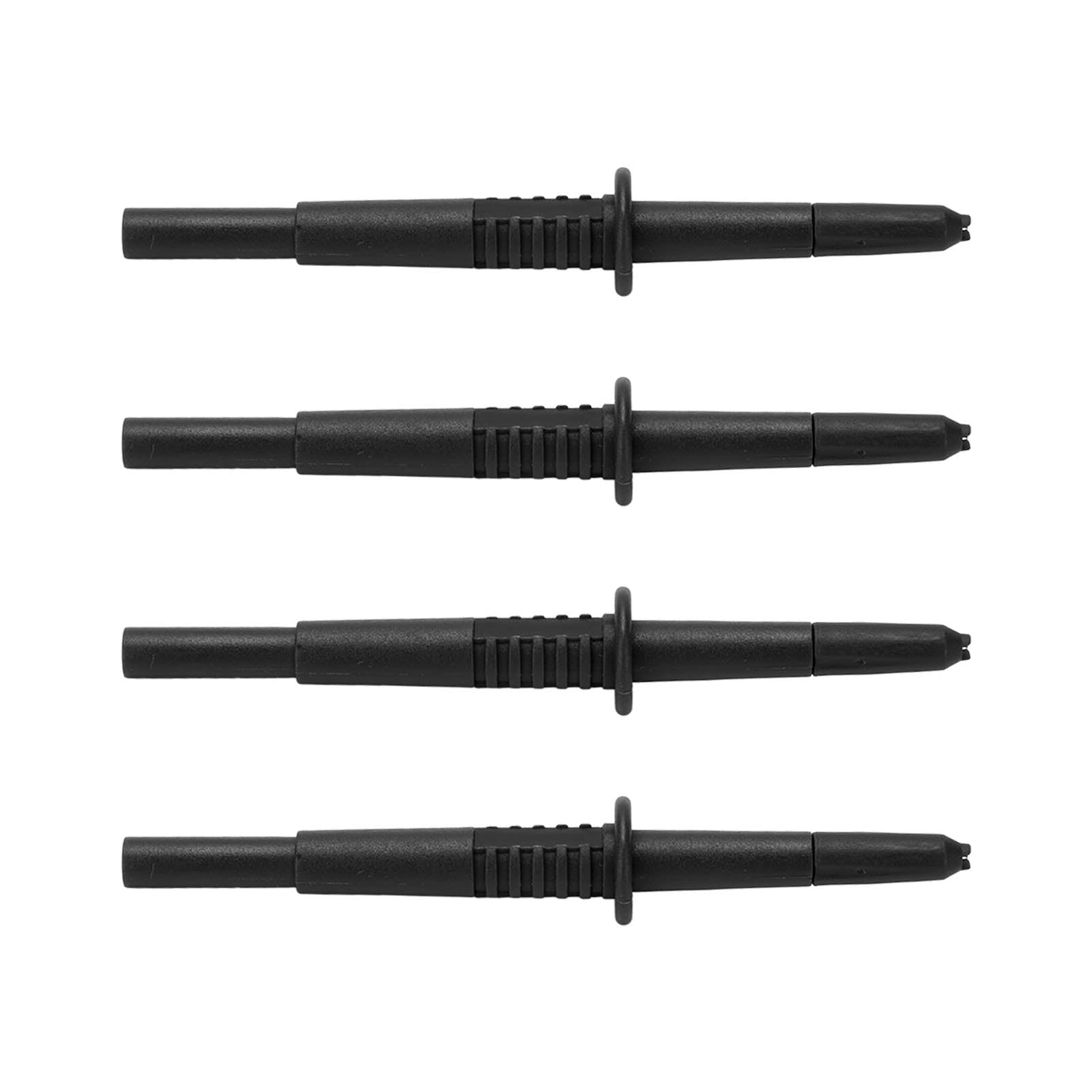 4Pcs Probe Pin 4mm Banana Socket Insulation Wire Piercing Probes for Electrical TestingBlack