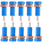 10pcs 4mm Banana Jack Socket Mount Binding Post Connector Adapter Panel for Electronic InstrumentBlue