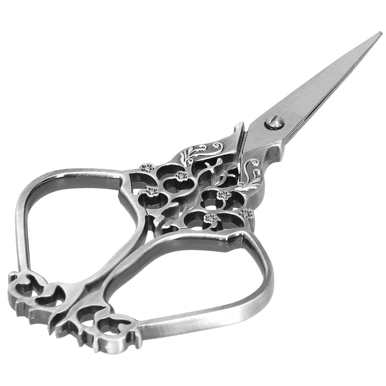 DIY Sewing Scissors Embroidery Vintage Classical Needle Art Work Craft CollectionGray Silver