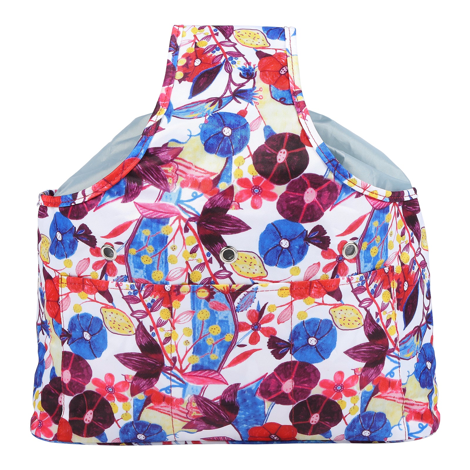 Portable Oxford Cloth Carrying Bag Wool Yarn Crochet Storage Bag Knitting Tote for HouseholdLotus Color