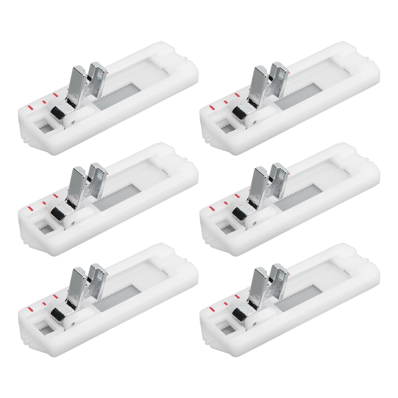 6Pcs Buttonhole Presser Foot Sturdy Durable Bright Rust Resistant Buttonhole Foot Household Sewing Machine Accessories