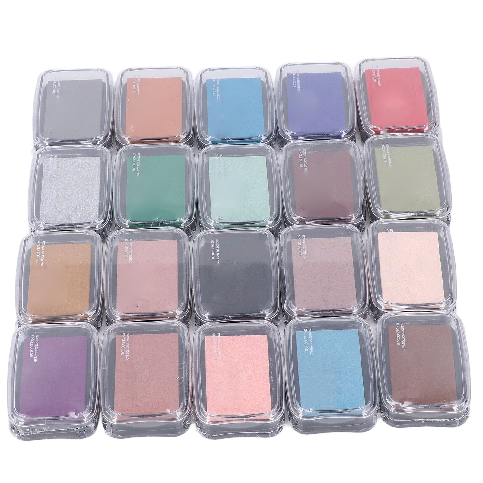 Stamp Pads Retro Style 20 Colors DIY Fine Sponge Lightweight Portable High Saturation Finger Craft Ink Pad for Art Project