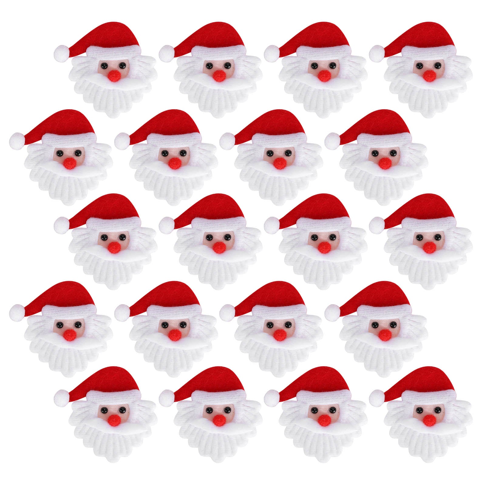 20pcs Christmas Ornaments Felt DIY Xmas Door Wall Hanging Embellishments Decoration Crafts